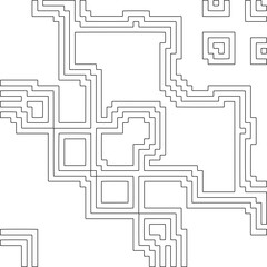 Geometric pattern.  Black and white pattern for web page, textures, card, poster, fabric, textile.