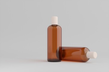 Cosmetic Bottle Mockup 3D Illustration