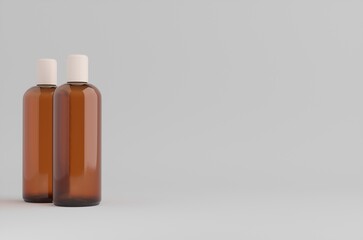 Cosmetic Bottle Mockup 3D Illustration
