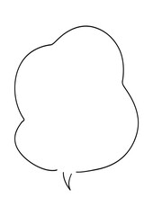 ペンの手がき吹き出し