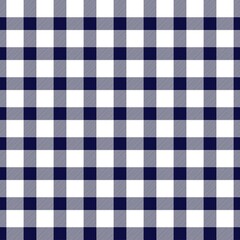 Gingham seamless pattern, blue and white can be used in fashion decoration design. Bedding, curtains, tablecloths