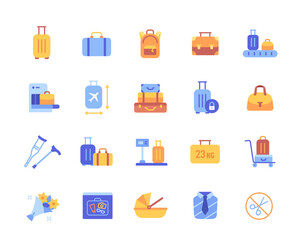 Color luggage set