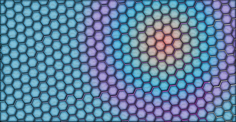 Graphene background illustration, lilac and blue