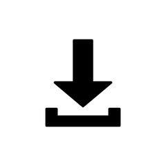 Download icon vector. Downloading vector icon