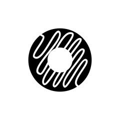 Donut icon vector. doughnut icon. donut logo