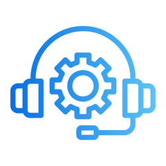 technical support gradient icon