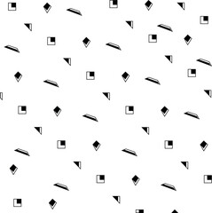 Small geometric shapes form a simple flat background.