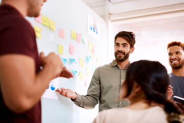 Creativity aids productivity. a young businessman brainstorming with his colleagues in an office. © Nicholas Felix/peopleimages.com