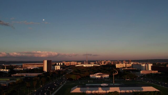 vista aerea da cidade de Brasilia - Brasil