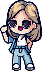 Influencer png graphic clipart design