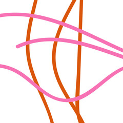 Orange Pink Minimal Graphic Lines