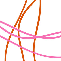 Orange Pink Minimal Graphic Lines