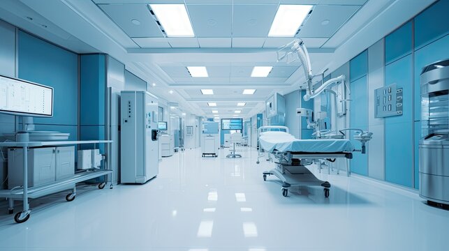 hospital corridor in hospital