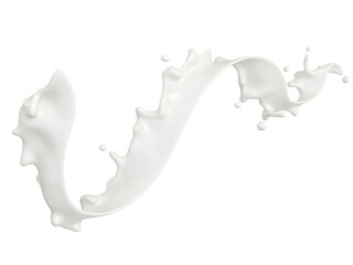 milk splash isolated on white background