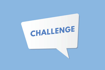 Challenge text Button. Challenge Sign Icon Label Sticker Web Buttons