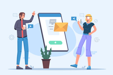 Project Management & Task Management Illustration Set business manager plan office team chart professional people teamwork screen scheduling deadline