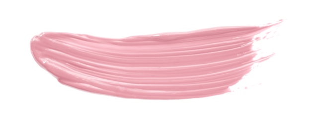 Shiny pink brush watercolor painting isolated on transparent background. watercolor png