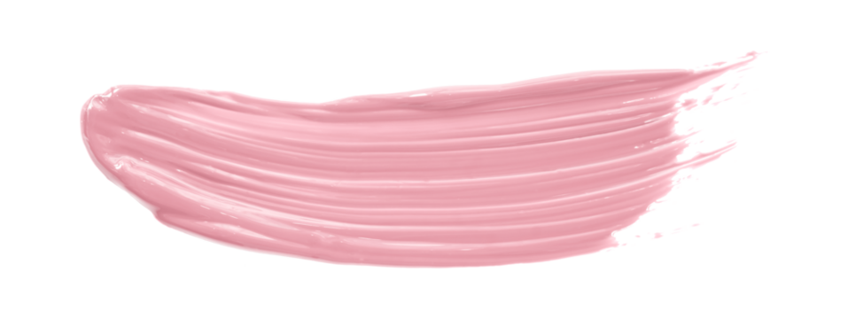 Shiny pink brush watercolor painting isolated on transparent background. watercolor png