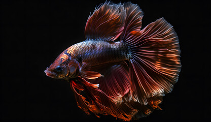 Fototapeta premium 鮮やかな観賞魚 | bright ornamental fish Generative AI