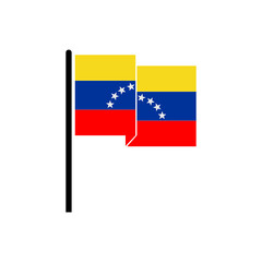 Venezuela flags icon set, Venezuela independence day icon set vector sign symbol