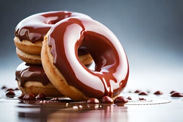 chocolate American donuts