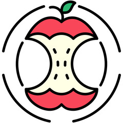 Compostable Icon. Bio Decompose Symbol. Line Filled Icon Vector Stock