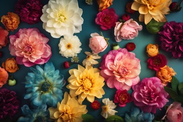 background pastel blossom flower color design watercolor peonies spring valentine festive. Generative AI.