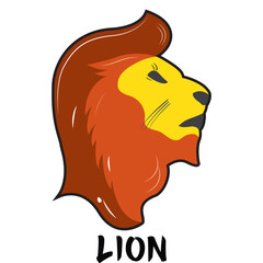 Lion Simple Art Logo 