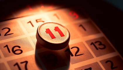 Countdown to Bingo night Luck, fun, success generated by AI