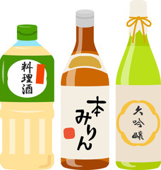 料理酒とみりんと日本酒