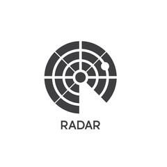 illustration of radar, radar icon, vector art.
