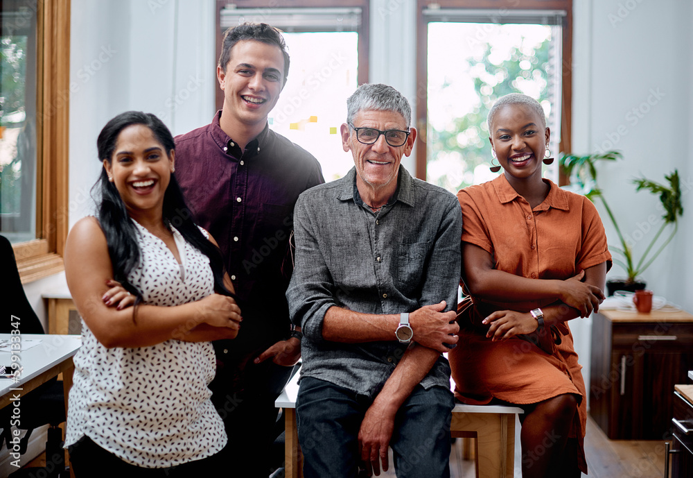 Poster were a team with such a diverse set of skills and knowledge. portrait of a group of businesspeople s