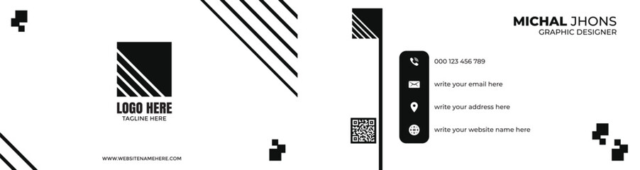 elegant business card template design in vector format