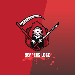 reaper vector mascot logo design