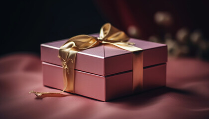 Wrapped in gold, a celebration of love generated by AI