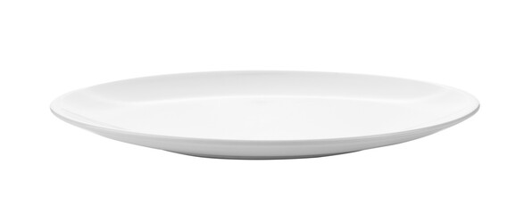 white plate isolated on transparent png - Powered by Adobe