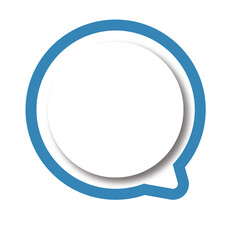 Set of colorful paper speech bubbles icons set