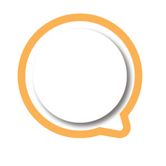 Set of colorful paper speech bubbles icons set