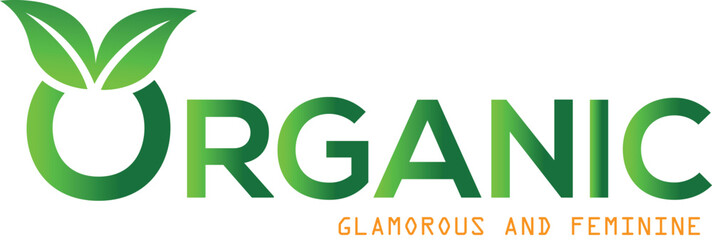 Fototapeta premium Green Organic Products Labels