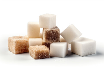 sugar isolated on white background