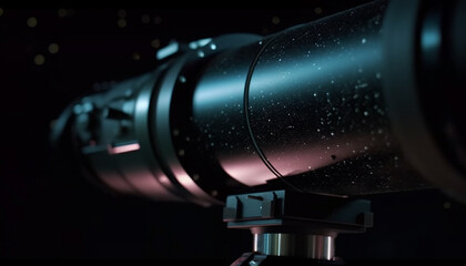 Fototapeta premium Discovery through close up lens microscopic exploration generated by AI