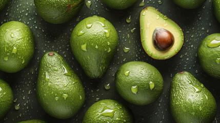 avocado on the table. Generative Ai