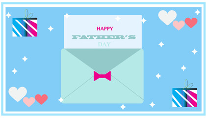 Invitation with father's day background theme.For design poster design abstract.