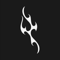 Old Flames New Look with Streetwear Objects Objects Vector Collection. A Modern and Eye Catching y2k flames.