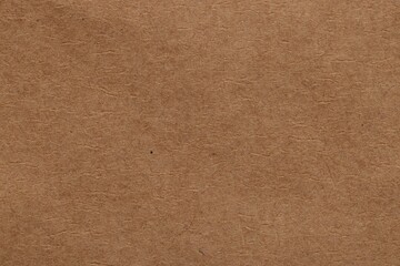 Texture of brown paper sheet as background, top view