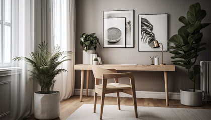 Modern apartment with elegant decor and comfortable furniture generated by AI