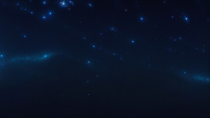 Obraz na płótnie Canvas Photo of a stunning night sky with vivid blue lights and twinkling stars