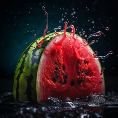 A watermelon Generative AI Generated
