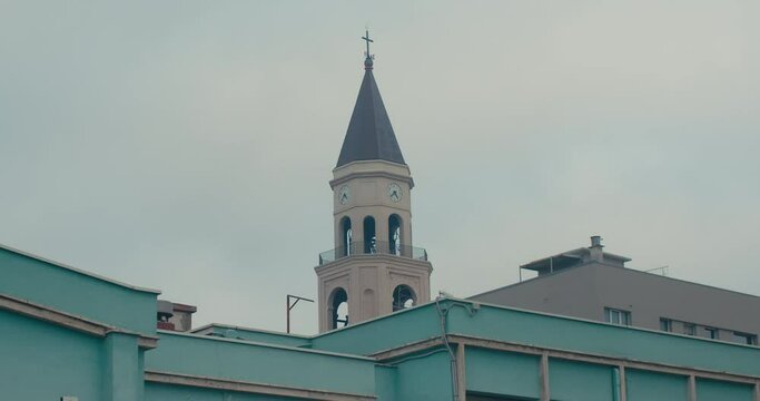 European Church in Pescara, Abruzzo, Italy shot in 4K