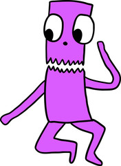 a cute pinky monster